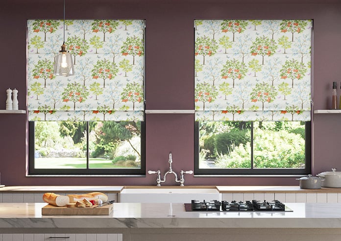 Lemon Grove, Blossom - Motorised Roman Blind - Image 3